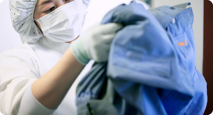 毎週、決まった曜日にランドリーバッグへ